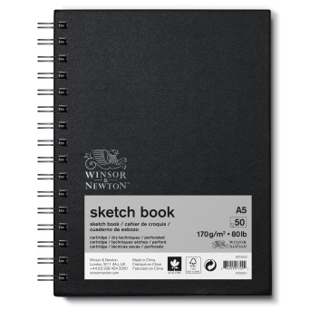 Szkicownik na spirali Sketch Book - Winsor & Newton - A5, 170g, 50 ark.