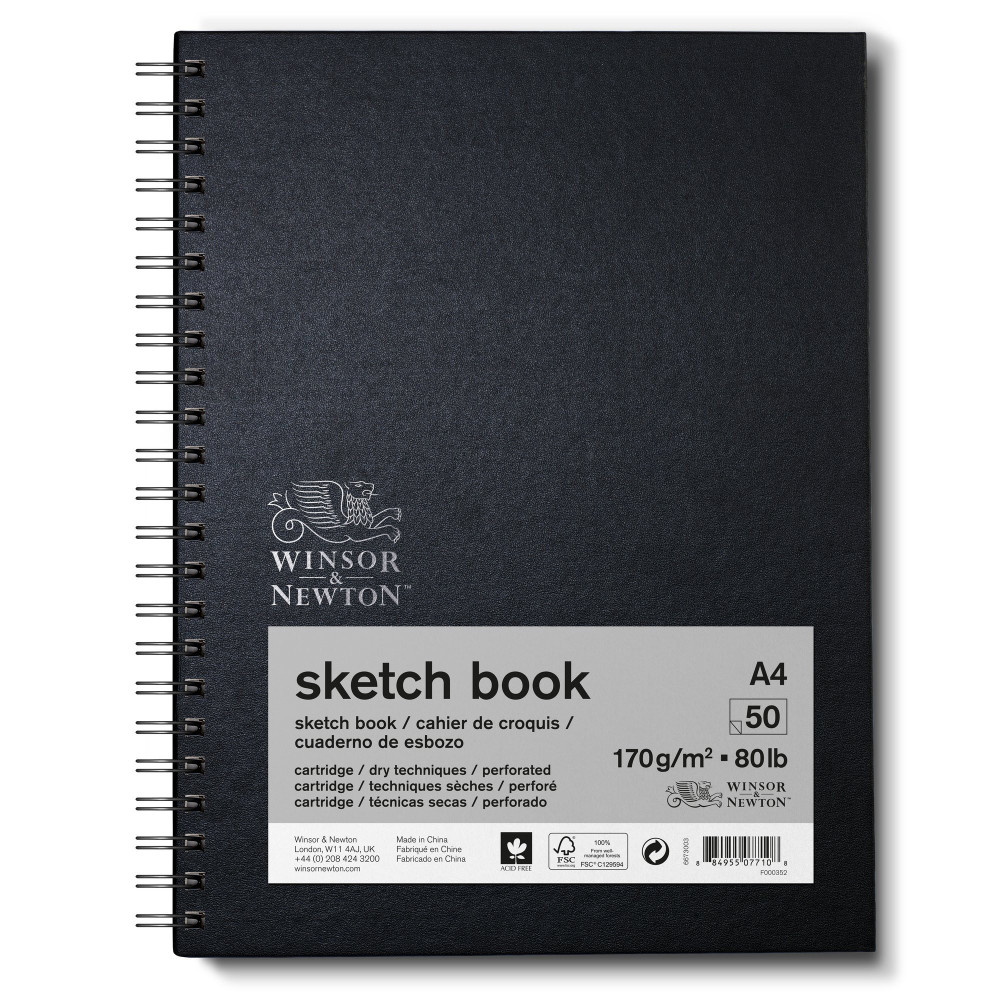 Szkicownik na spirali Sketch Book - Winsor & Newton - A4, 170g, 50 ark.