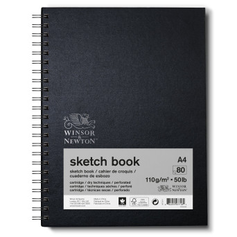 Szkicownik na spirali Sketch Book - Winsor & Newton - A4, 110g, 80 ark.