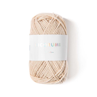 Ricorumi DK cotton yarn - Rico Design - Ecru, 25 g