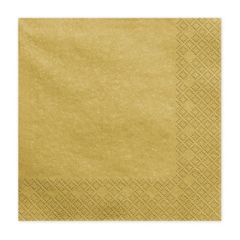 Napkins - metallic gold, 20 pcs.