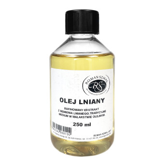 Olej lniany do farb olejnych, rafinowany - Roman Szmal - 250 ml