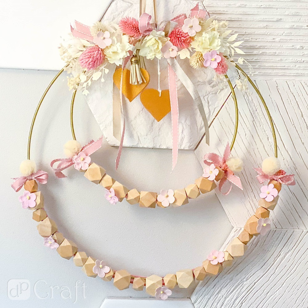 Decorative satine and rippe ribbons - DpCraft - Nudes, 6 pcs.