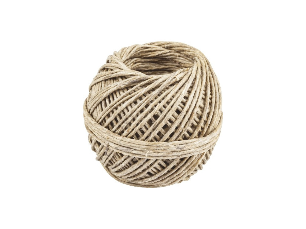 Sznurek jutowy - naturalny, 2 mm x 20 m