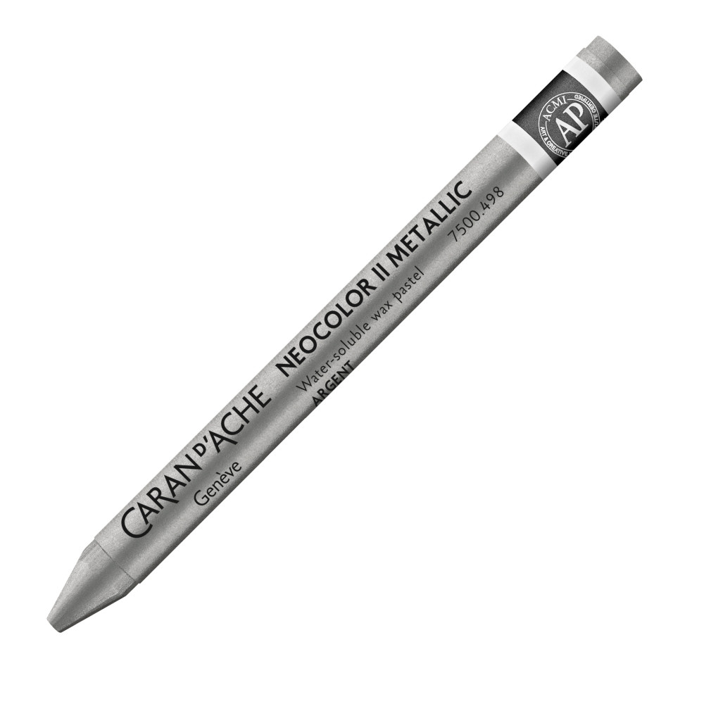 Pastela akwarelowa Neocolor II - Caran d'Ache - 498, Silver