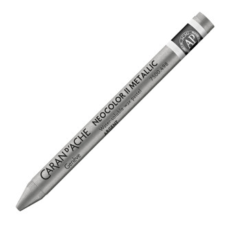 Neocolor II water-soluble wax pencil - Caran d'Ache - 498, Silver