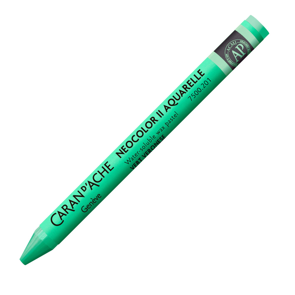 Neocolor II water-soluble wax pencil - Caran d'Ache - 201, Veronese Green