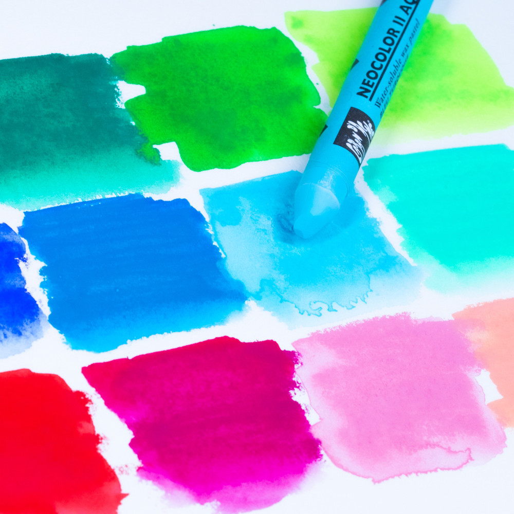 Pastela akwarelowa Neocolor II - Caran d'Ache - 190, Greenish Blue