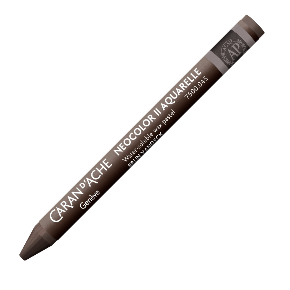 Pastela akwarelowa Neocolor II - Caran d'Ache - 045, Vandycke Brown