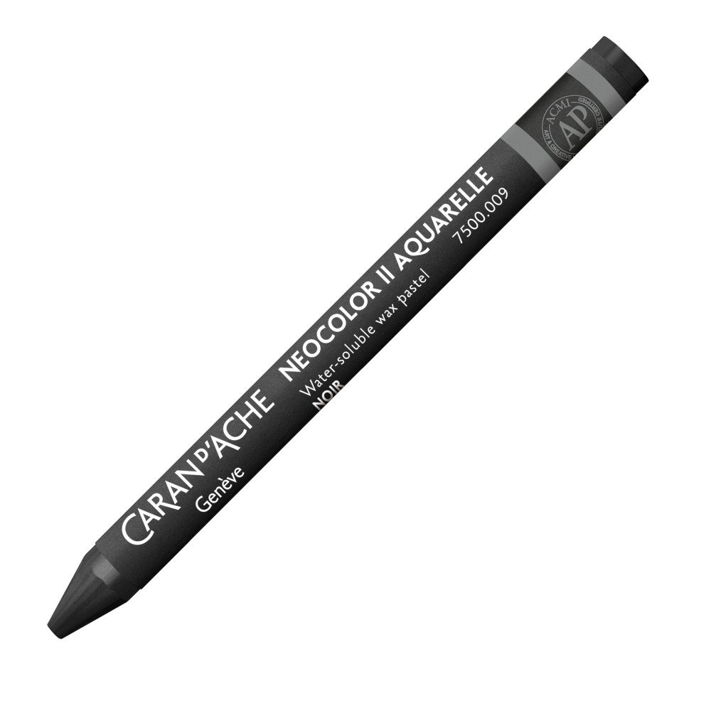 Neocolor II water-soluble wax pencil - Caran d'Ache - 009, Black