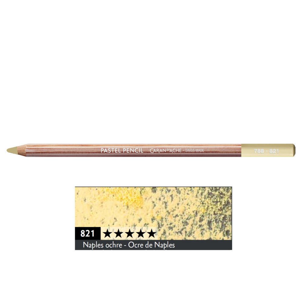 Pastela sucha w kredce Pastel Pencil - Caran d'Ache - 821, Naples Ochre