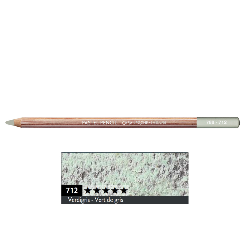 Dry Pastel Pencil - Caran d'Ache - 712, Verdigris