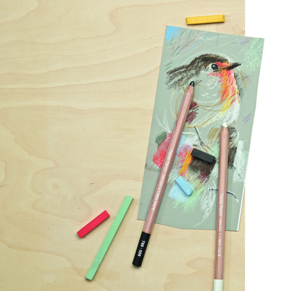 Pastela sucha w kredce Pastel Pencil - Caran d'Ache - 664, Cobalt Blue 30%