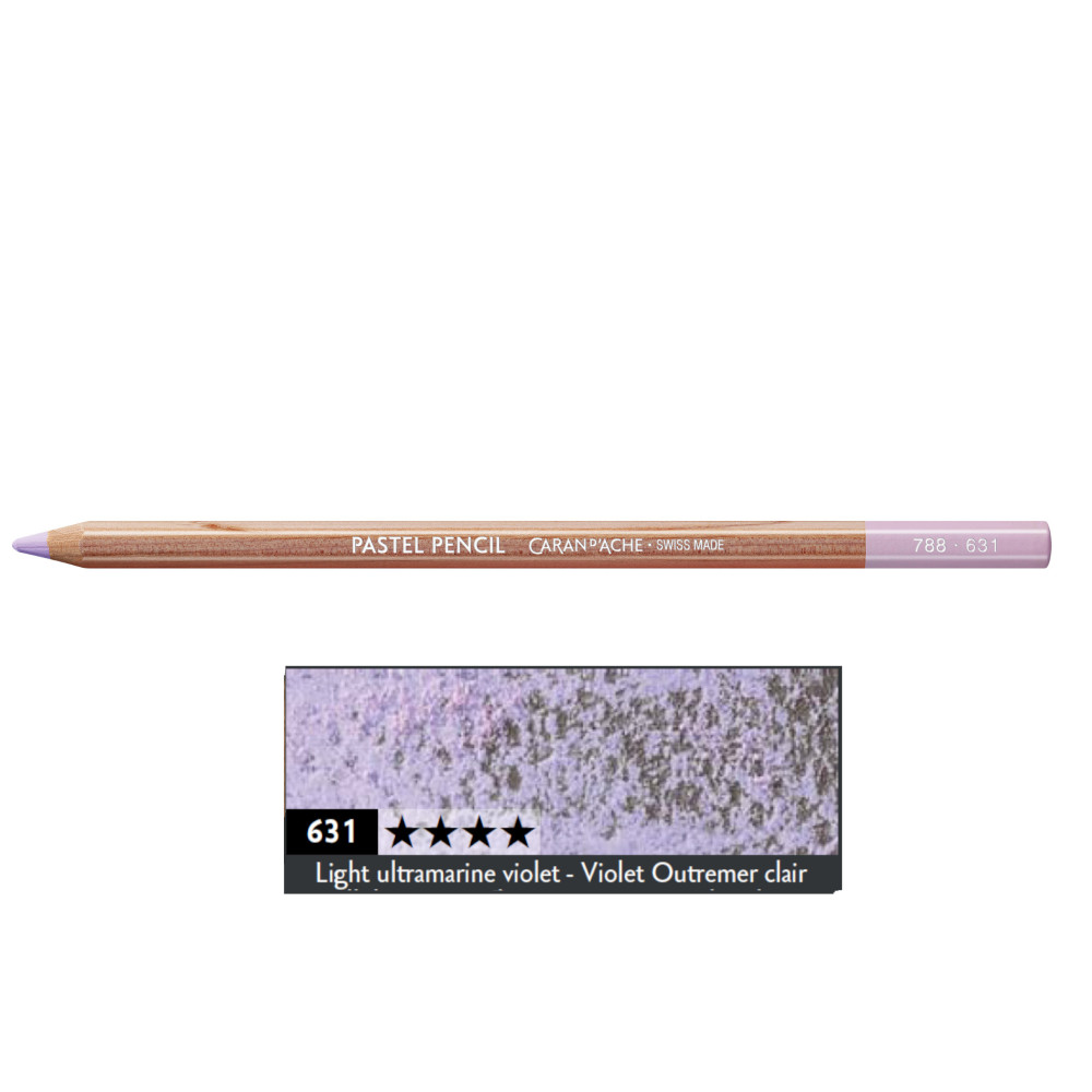 Dry Pastel Pencil - Caran d'Ache - 631, Light Ultramarine Violet