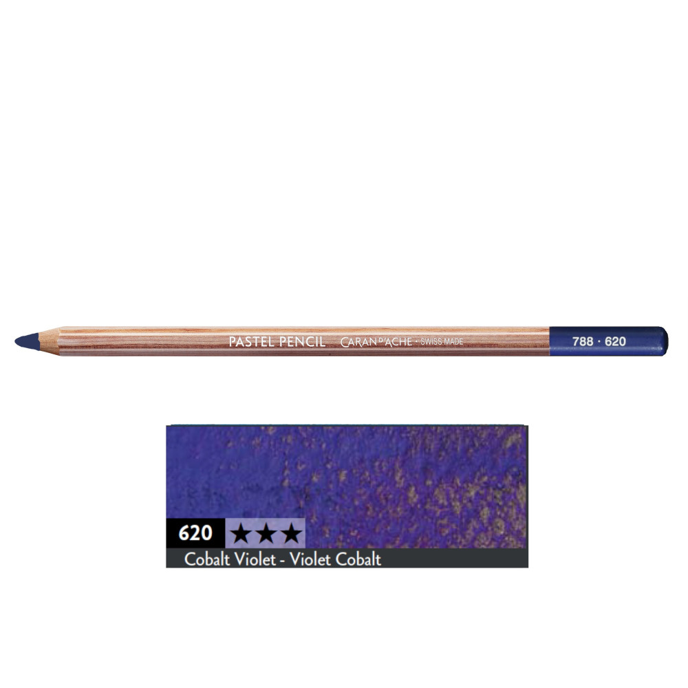 Dry Pastel Pencil - Caran d'Ache - 620, Cobalt Violet