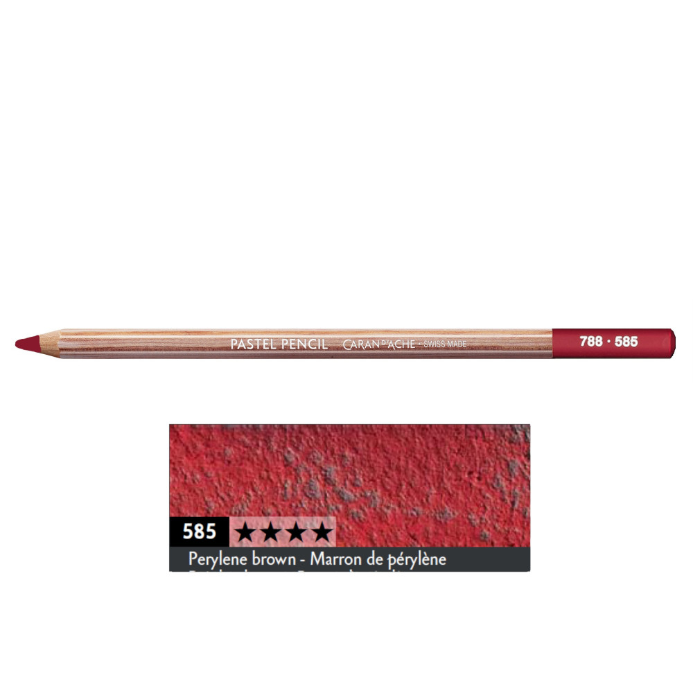 Pastela sucha w kredce Pastel Pencil - Caran d'Ache - 585, Perylene Brown