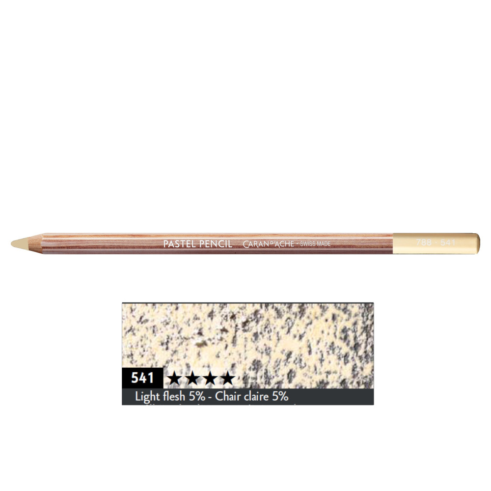 Pastela sucha w kredce Pastel Pencil - Caran d'Ache - 541, Light Flesh 5%