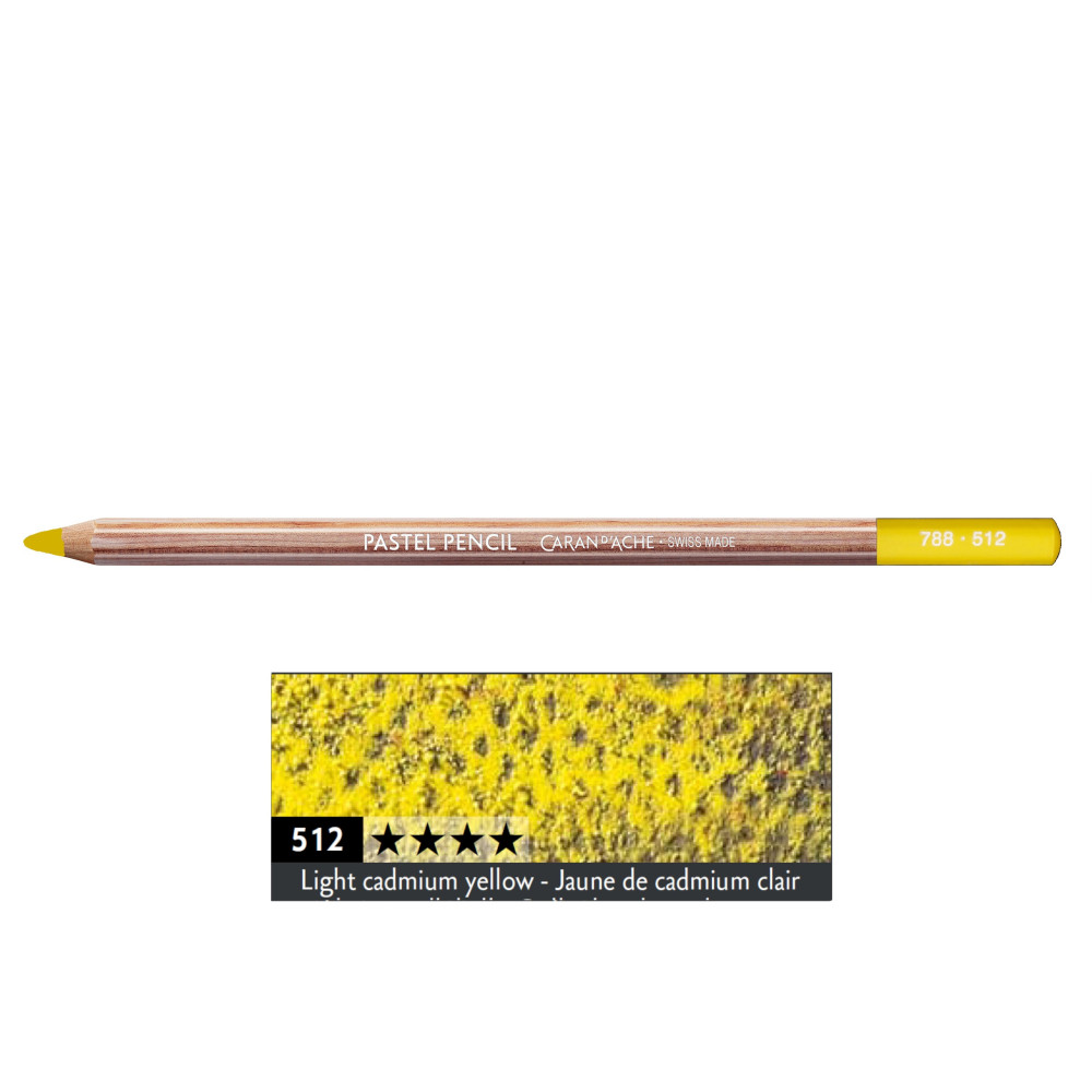 Dry Pastel Pencil - Caran d'Ache - 512, Light Cadmium Yellow