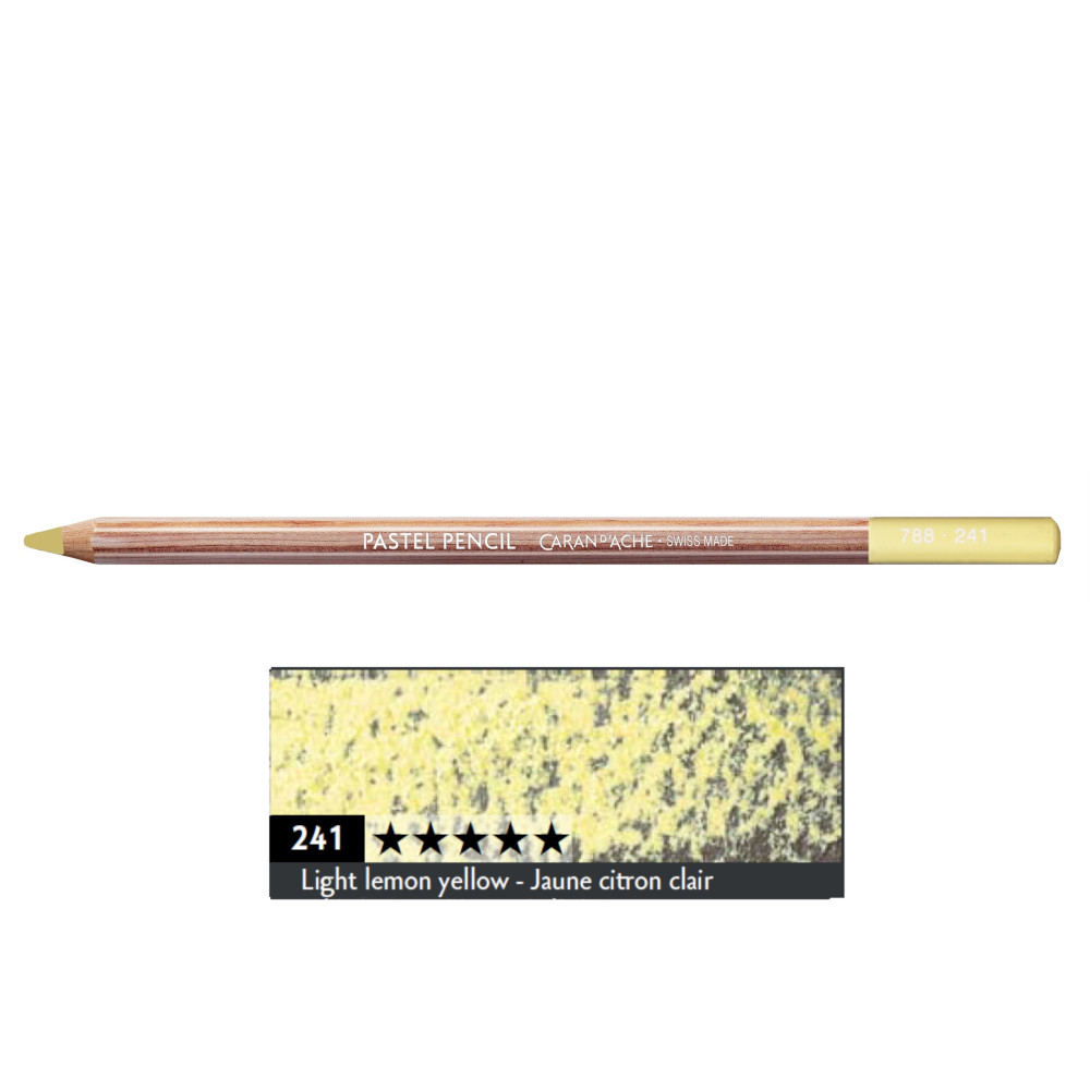 Pastela sucha w kredce Pastel Pencil - Caran d'Ache - 241, Light Lemon Yellow