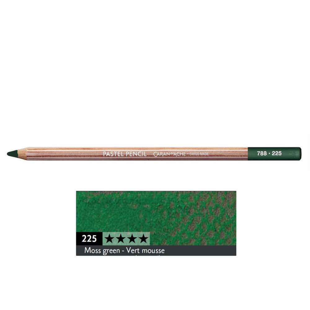 Pastela sucha w kredce Pastel Pencil - Caran d'Ache - 225, Moss Green