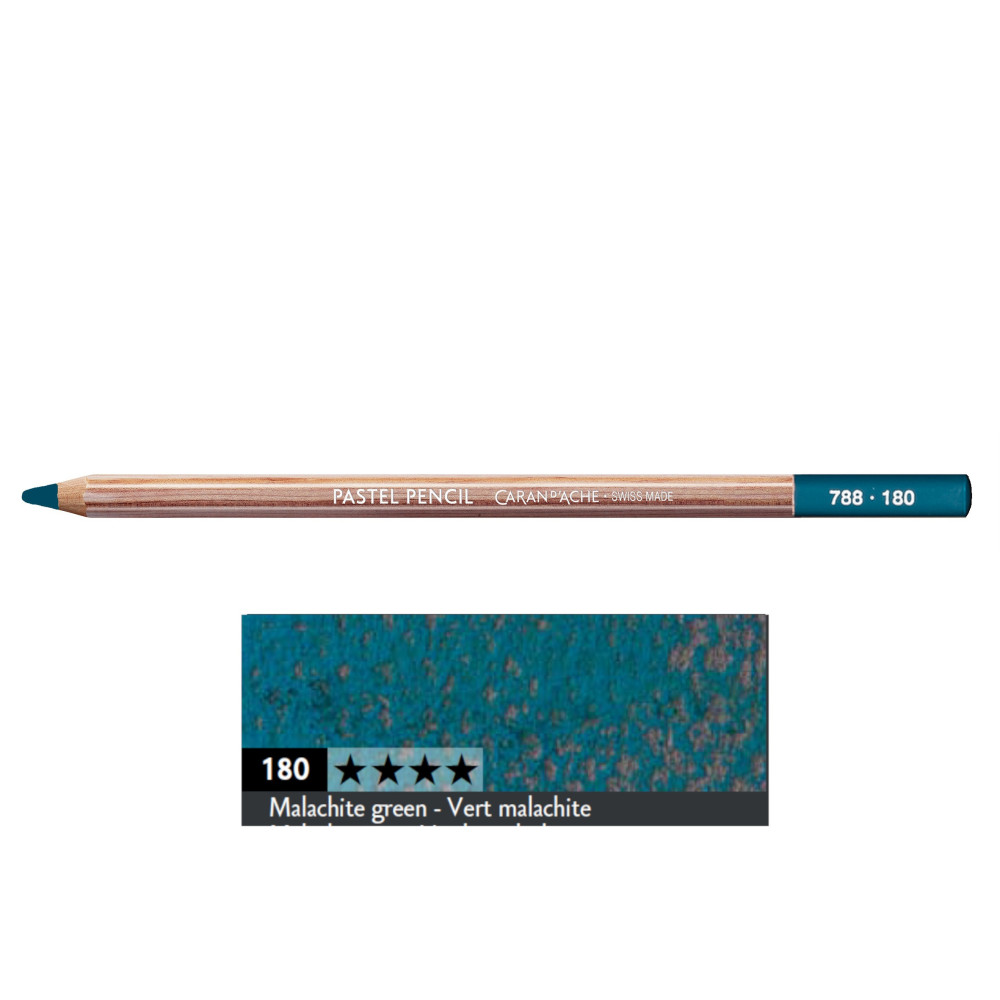 Dry Pastel Pencil - Caran d'Ache - 180, Malachite Green