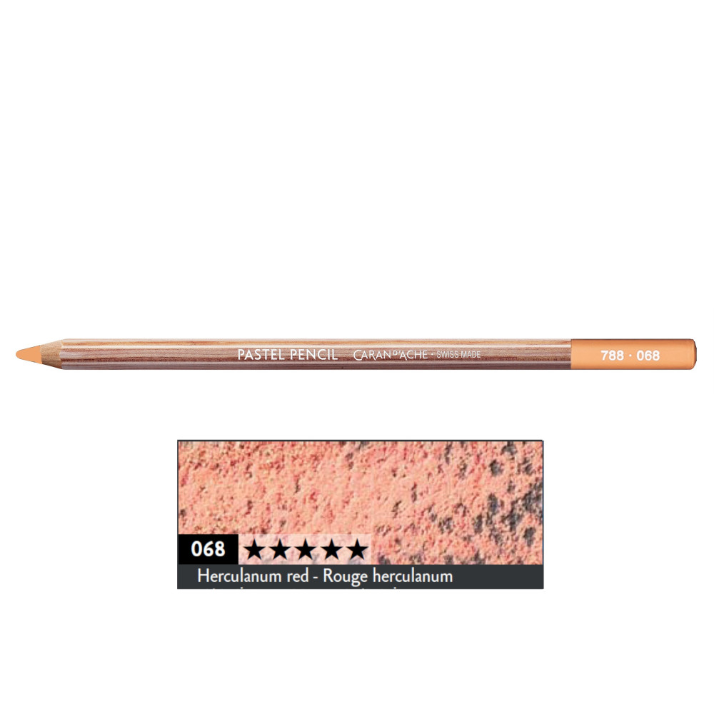 Pastela sucha w kredce Pastel Pencil - Caran d'Ache - 068, Herculanum Red