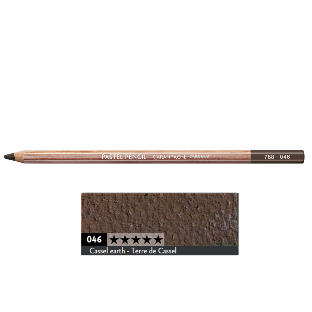 Dry Pastel Pencil - Caran d'Ache - 046, Cassel Earth