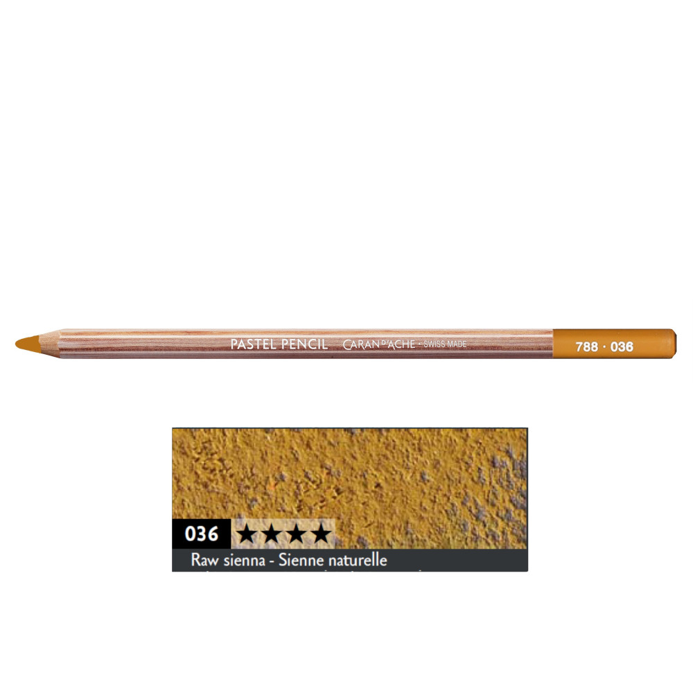 Pastela sucha w kredce Pastel Pencil - Caran d'Ache - 036, Raw Sienna