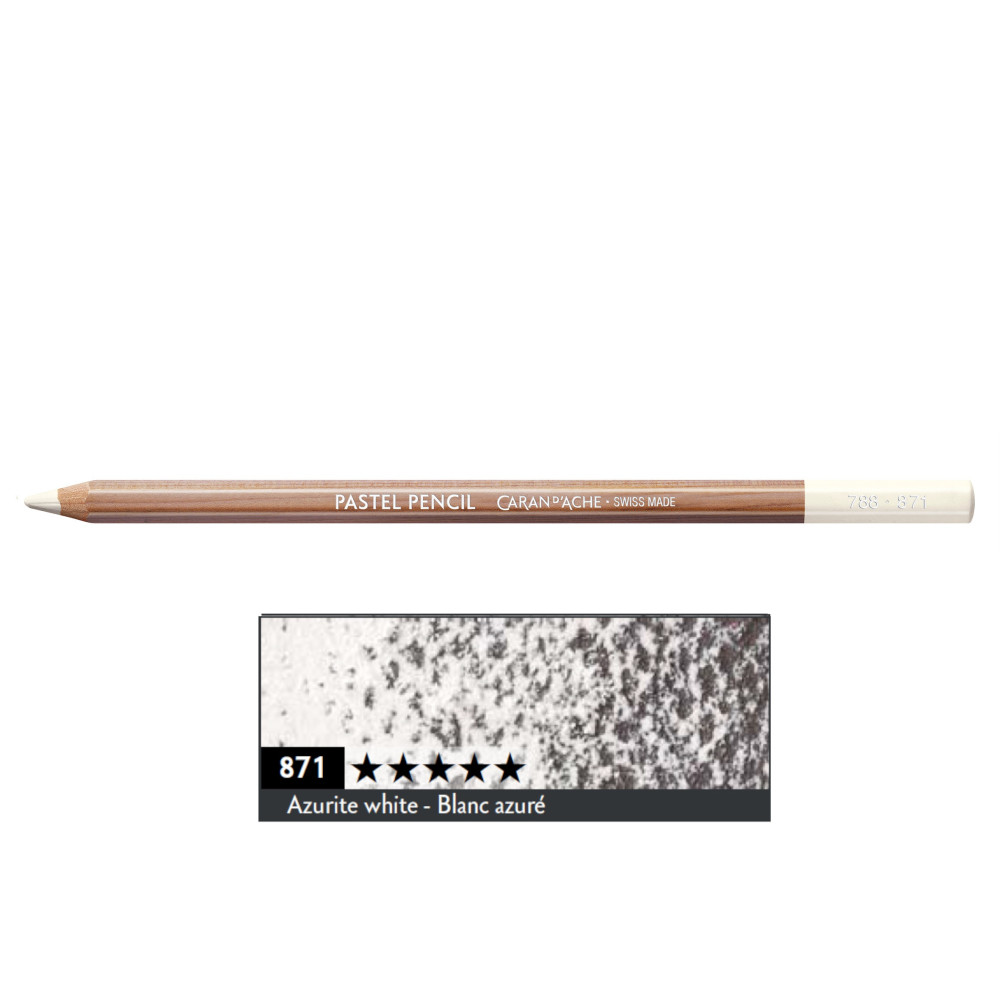 Dry Pastel Pencil - Caran d'Ache - 871, Azurite White