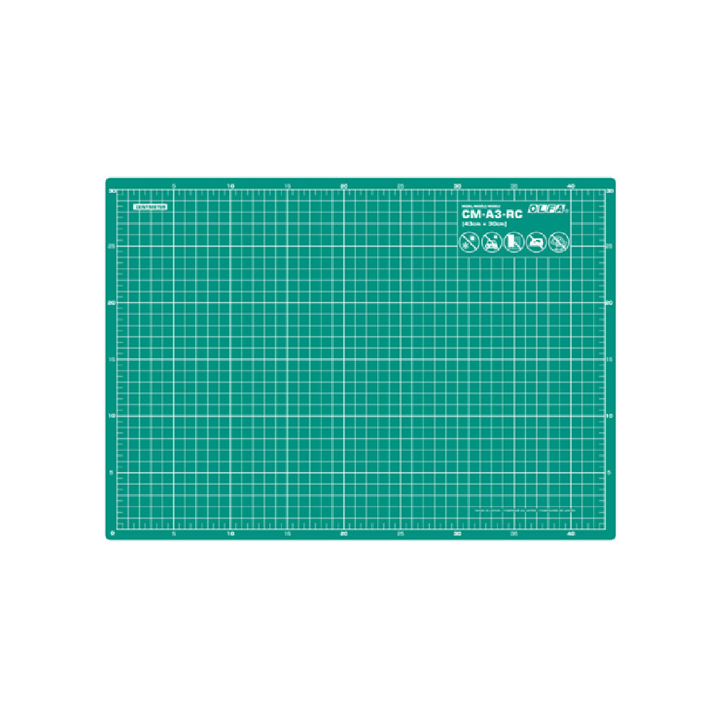 Mata do cięcia samoregenerująca CM-A3-RC - Olfa - 2 mm, 45 x 32 cm