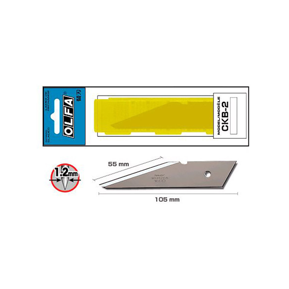 Blades for industrial knife CK-2 - Olfa - 2 pcs.