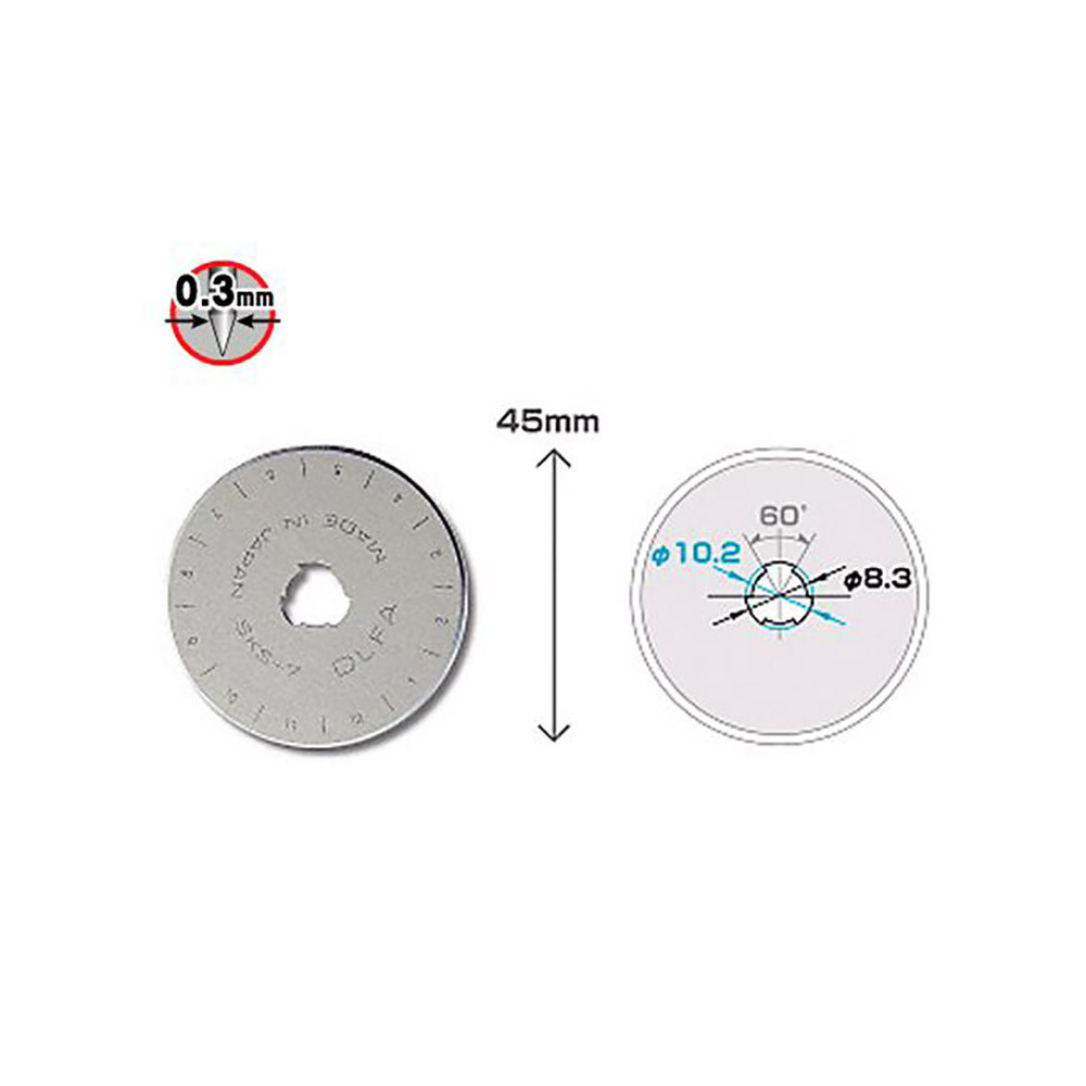 Spare circular blade RB45 - Olfa - 45 mm