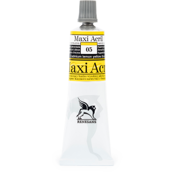 Farba akrylowa Maxi Acril - Renesans - 05, cadmium lemon yellow hue, 60 ml