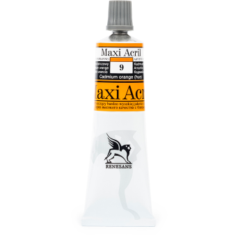 Farba akrylowa Maxi Acril - Renesans - 09, cadmium orange hue, 60 ml