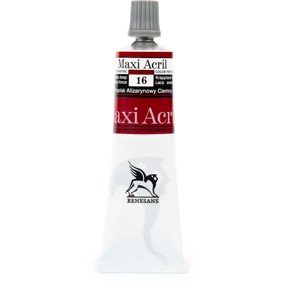 Farba akrylowa Maxi Acril - Renesans - 16, madder lake deep, 60 ml