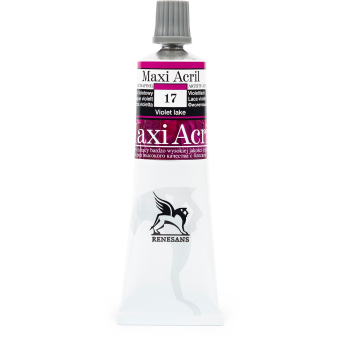 Farba akrylowa Maxi Acril - Renesans - 17, violet lake, 60 ml
