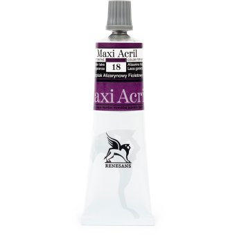 Acrylic paint Maxi Acril - Renesans - violet alizarin, 60 ml