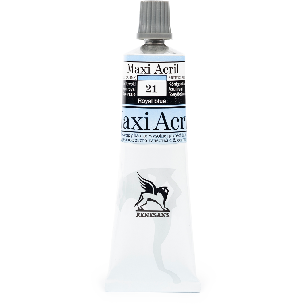 Farba akrylowa Maxi Acril - Renesans - 21, royal blue, 60 ml