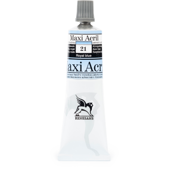 Acrylic paint Maxi Acril - Renesans - 21, royal blue, 60 ml