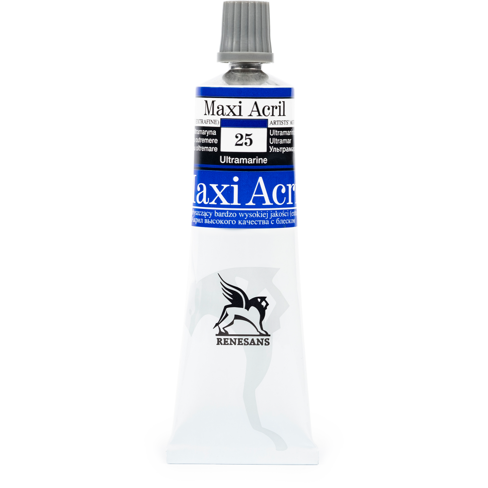 Farba akrylowa Maxi Acril - Renesans - 25, ultramarine blue, 60 ml