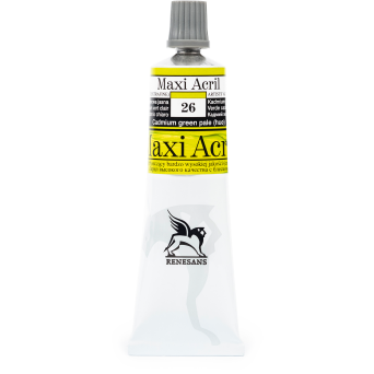 Farba akrylowa Maxi Acril - Renesans - 26, cadmium green pale hue, 60 ml