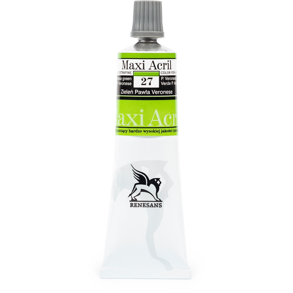 Farba akrylowa Maxi Acril - Renesans - 27, Paolo Veronese green, 60 ml