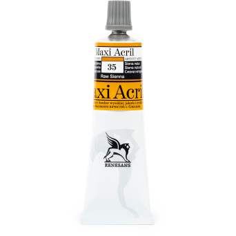 Farba akrylowa Maxi Acril - Renesans - 35, raw sienna, 60 ml
