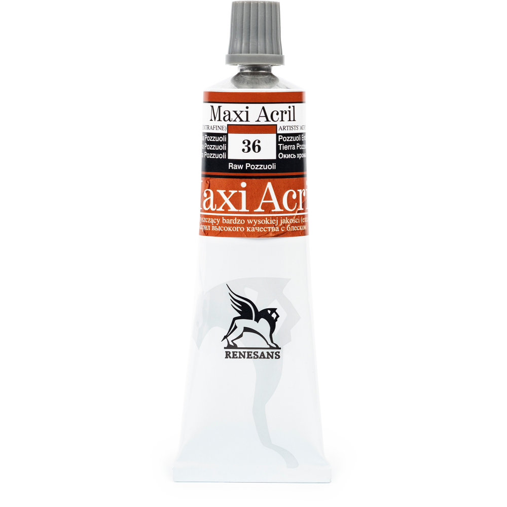 Farba akrylowa Maxi Acril - Renesans - 36, raw pozzuoli, 60 ml