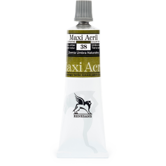 Acrylic paint Maxi Acril - Renesans - 38, raw umber, 60 ml