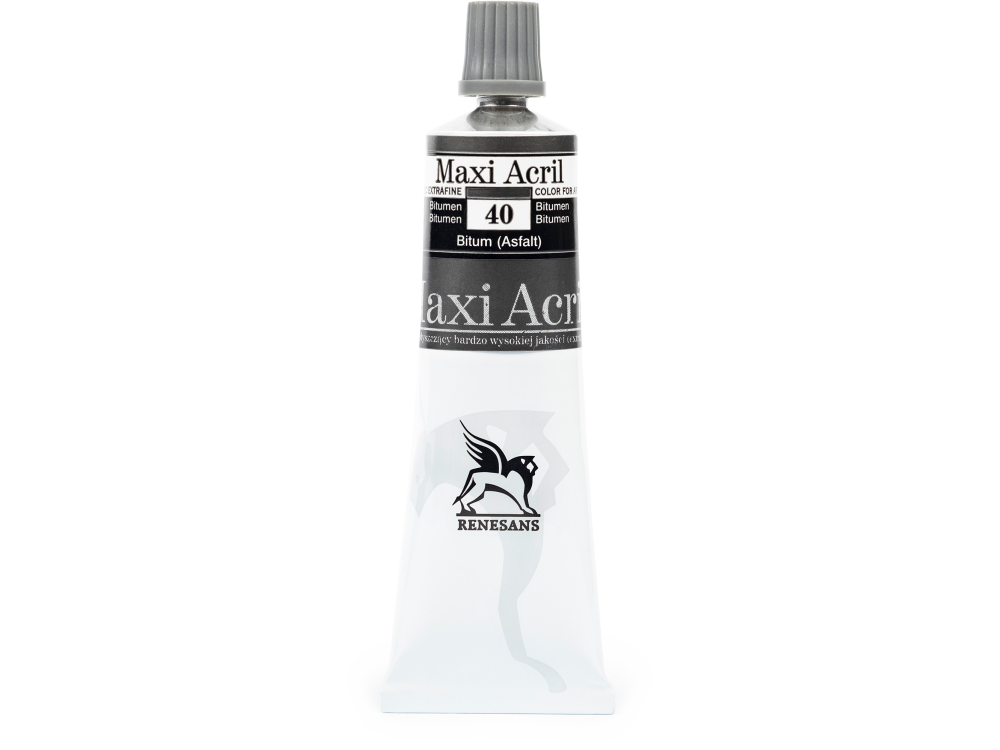 Farba akrylowa Maxi Acril - Renesans - 40, bitumen, 60 ml