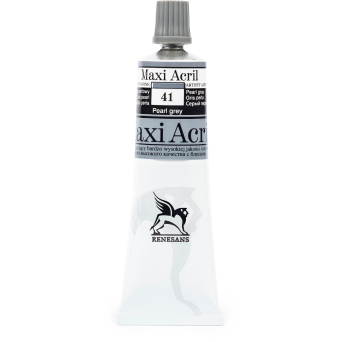 Farba akrylowa Maxi Acril - Renesans - 41, pearl grey, 60 ml