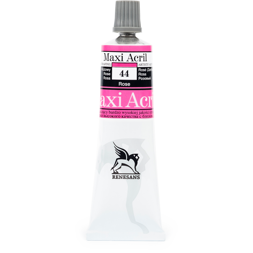 Acrylic paint Maxi Acril - Renesans - 44, rose, 60 ml