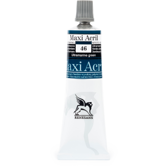 Farba akrylowa Maxi Acril - Renesans - 46, ultramarine green, 60 ml