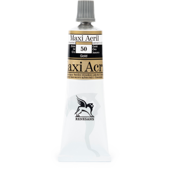 Farba akrylowa Maxi Acril - Renesans - 50, gold, 60 ml